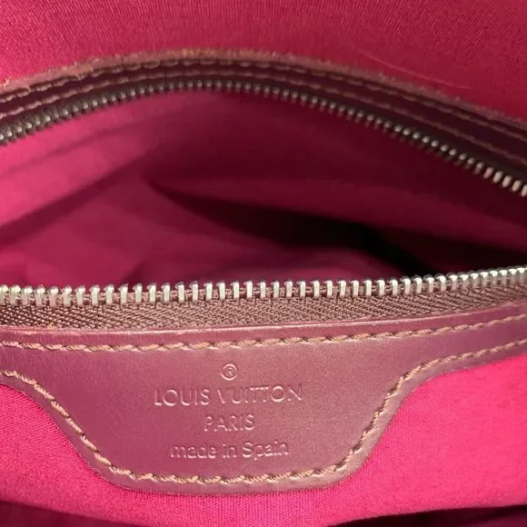 Auth Louis Vuitton Stockton Violette Embossed Monogram Matte Leather Tote Bag - Picture 16 of 16